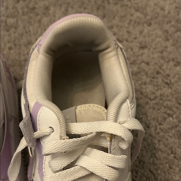 Nike Air Force 1 White with Purple Accents – Women’s Size 6.5 - Picture 9 of 13